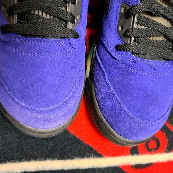 Size 10 Air Jordan 5 Retro Alternate Grape Purple Aqua Men’s (136027-500) - Picture 13 of 13